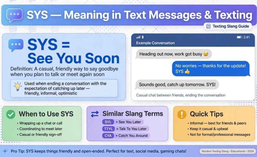 SYS Meaning in Text Messages and Texting